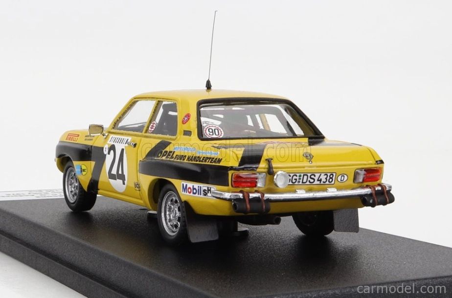 Trofeu Opel Ascona (night Version) N 24 Rally Montecarlo 1975 A.kullang - C.g.andersson 1:43 Žlutá Černá
