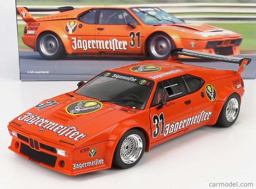 Werk83 BMW M1 Procar (e26) Team Jagermeister N 31 Drt Nurburgring 1982 Kurt Konig 1:18 Oranžová