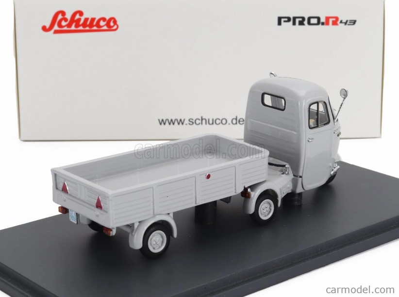 Schuco Piaggio Ape Pentaro Motrice + Pentaro' Rimorchio 1964 1:43 Grey