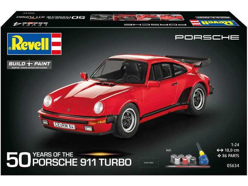 Revell Porsche 911 Turbo (50th Anniversary) (1:24) (darčeková súprava)