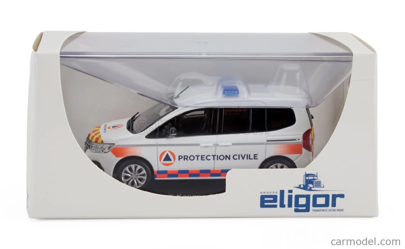 Eligor Renault Kangoo Protection Civile 2023 1:43 Biela