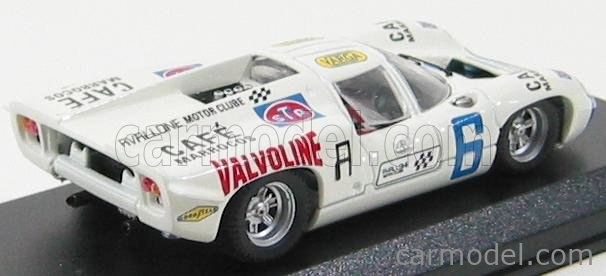 Najlepší model Lola T70 N 6 Taruma 1971 A.c. Avallone 1:43 Biela modrá