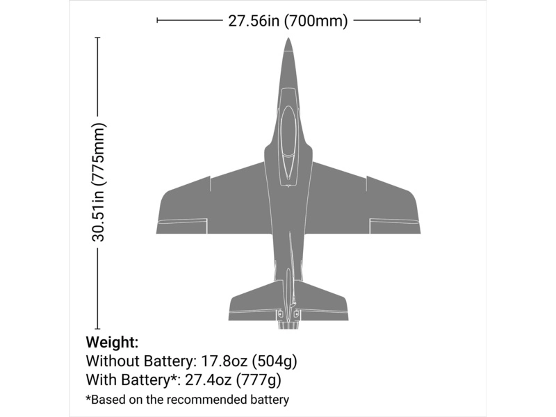 E-flite Habu SS 0.7m 50mm EDF Jet PNP