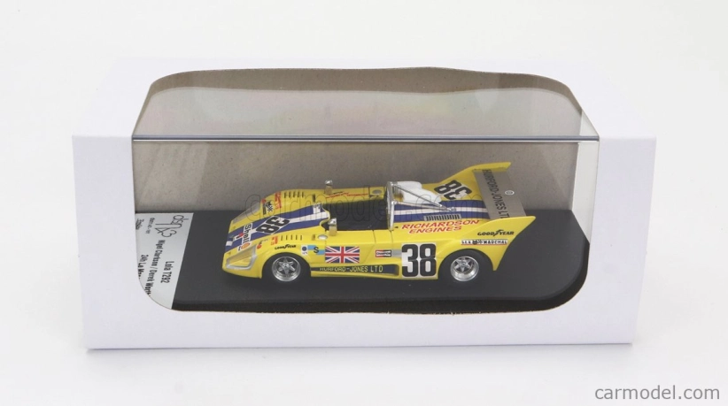 Trofeu Lola T292 Team Rays Racing N 38 24h Le Mans 1975 Nigel Clarkson - Derek Worthington 1:43 Žlutá