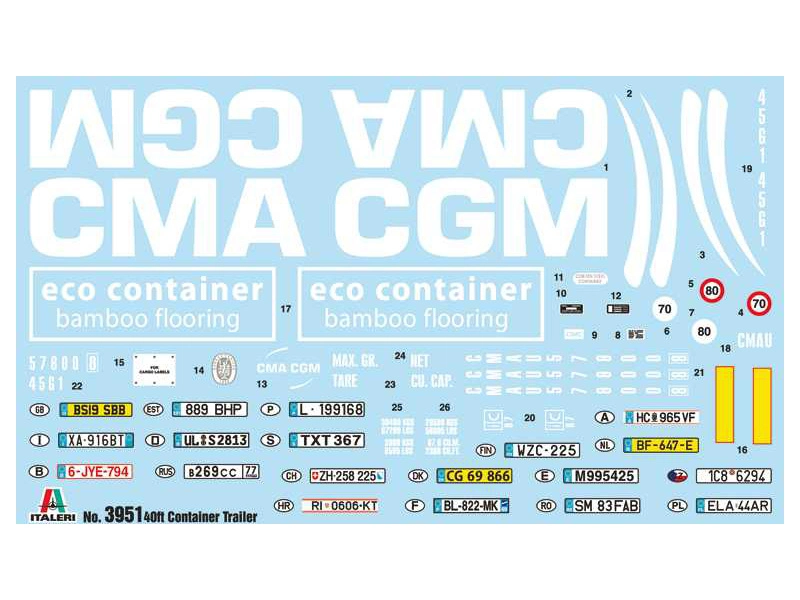 Italeri 40’ Container Trailer (1:24)