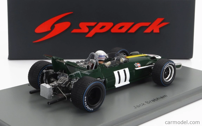 Spark-model Brabham F1 Bt26a N 11 Dutch Gp 1969 J.brabham 1:43 Zelená Žlutá