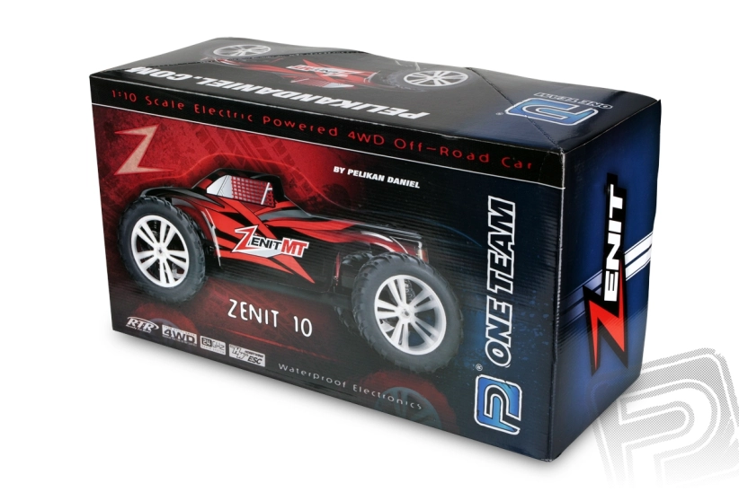 RC auto HiMoto ZENIT MT Brushless, červená