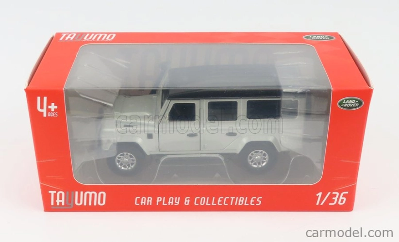 Tayumo Land rover Land Defender 110 Station Wagon 1995 1:36 Strieborná čierna