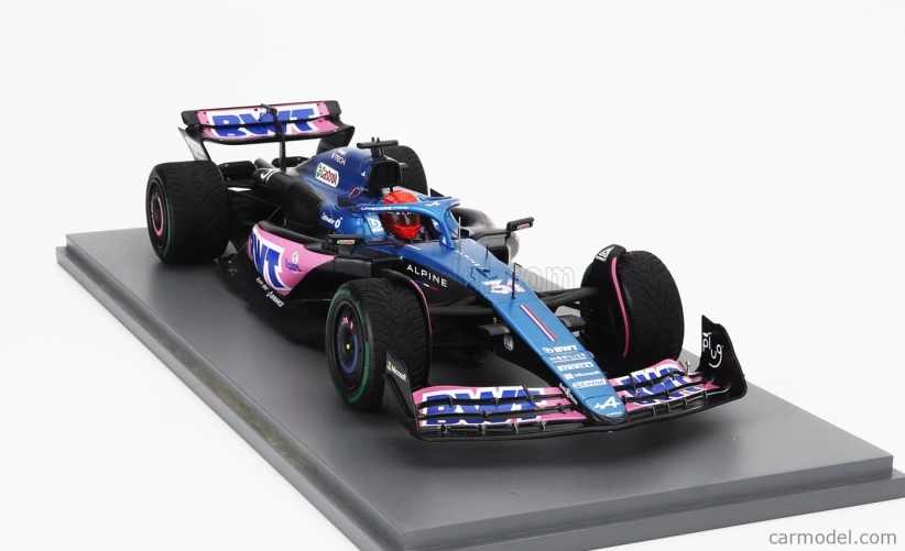 Spark-model Alpine F1  A523 Team Bwt Alpine N 31 3rd Monaco Gp 2023 Esteban Ocon 1:18 Modrá Růžová