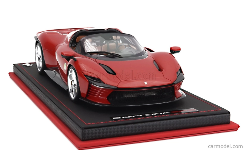Mr-models Ferrari Daytona Sp3 2022 - Con Vetrina - With Showcase 1:18 Rosso Corsa - Červená