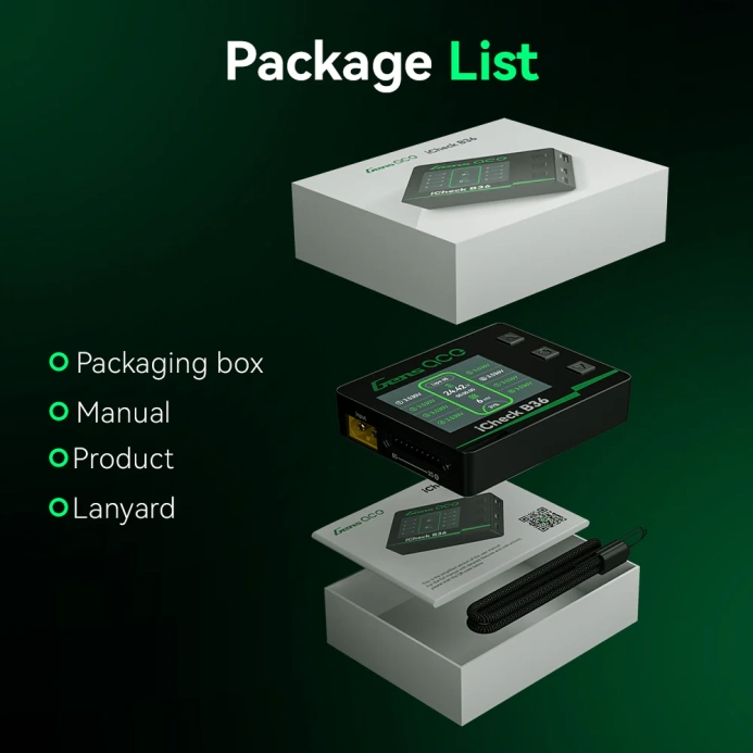 Tester baterií s balancerem Gens ace iCheck B36