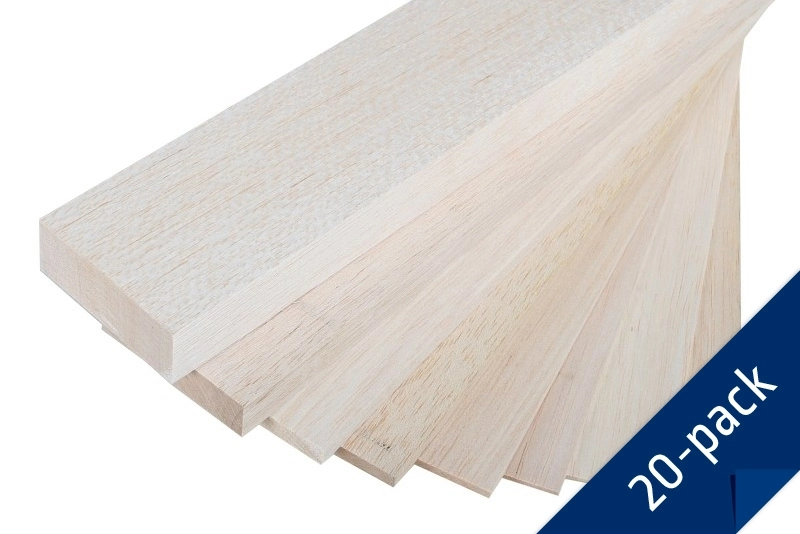 100x10cm Balsa 2,5 mm standard (balení 20 ks)