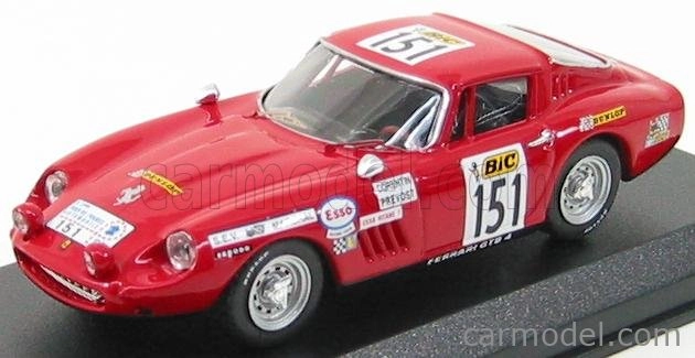 Najlepší model Ferrari 275 Gtb4 Coupe N 151 Tour De France 1970 A.corentin - B.prevost 1:43 Red