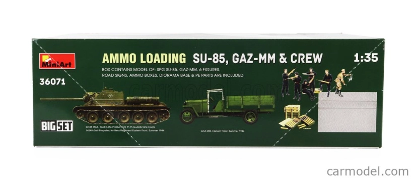 Miniart GAZ Set Ammo Loading Diorama - Truck With Tank Su-85 With Military Figures 1:35 /