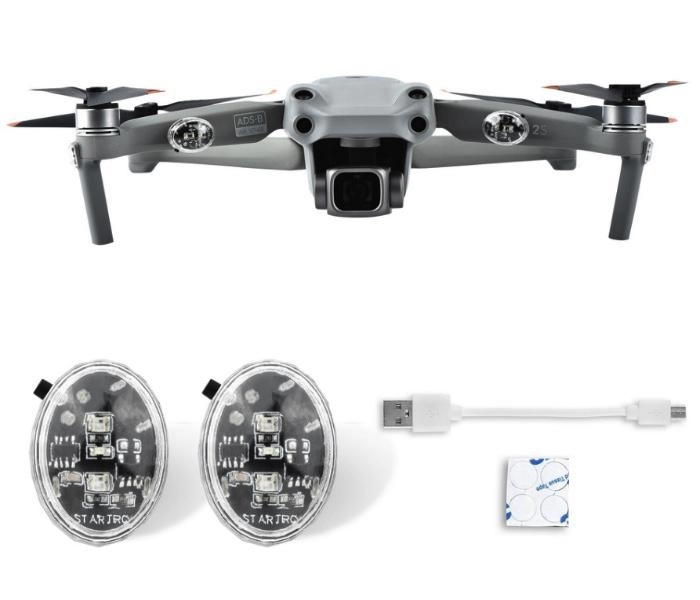 Barevné LED stroboskopické světlo pro drony (2ks)