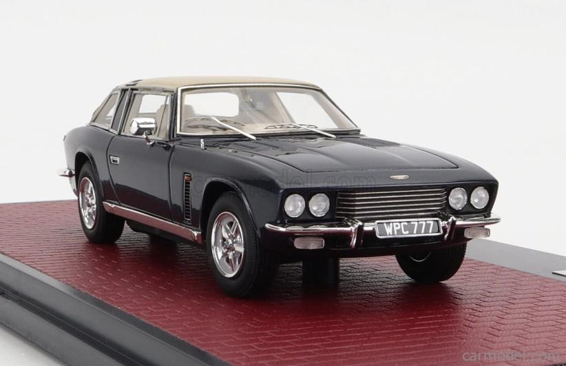 Matrix scale models Jensen Interceptor Siii Coupe 1975 1:43 Modrá Bílá