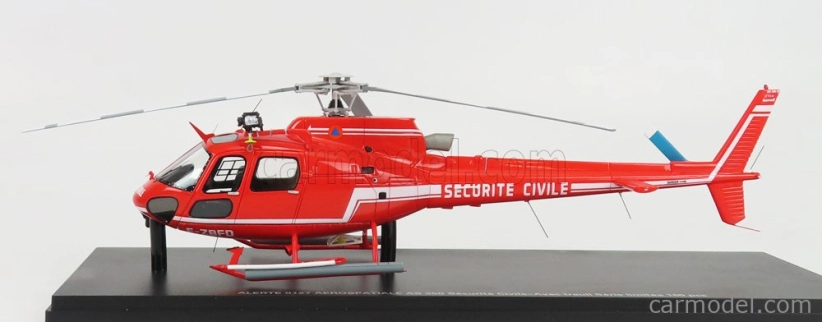 Alerte Aerospatiale As 350 Helicopter Securite Civile 1979 1:43 Red