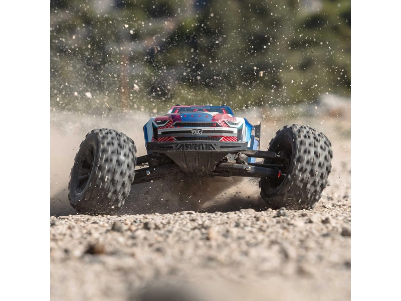 RC auto Arrma Kraton 6S V6 BLX 1:8 4WD RTR, modrá/růžová