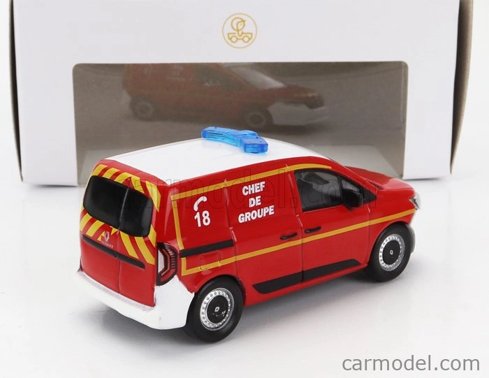 Norev Renault Kangoo Van Sapeurs Pompiers Chef De Group 2023 1:64 červená biela