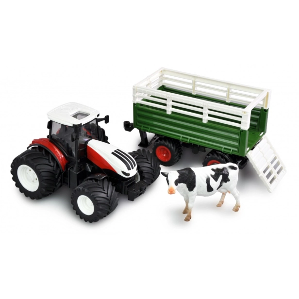 RC traktor s vozem pro zvířata