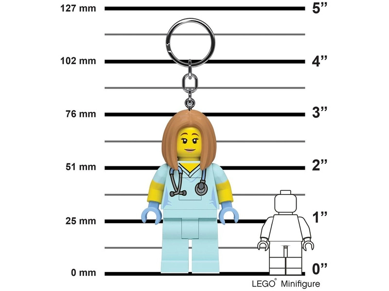 LEGO svítící klíčenka - Zdravotní sestra