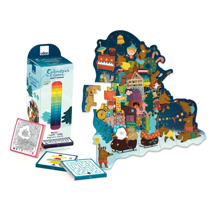 Vilac Adventní kalendář Magnetické puzzle