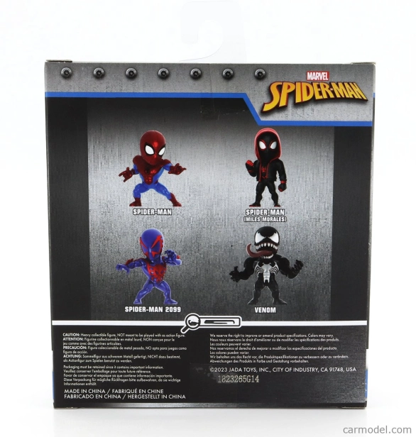 Jada Sada figúrok 4x Avengers - Spider Man - Miles Morales - Spiderman 2099 - Venom - cm. 6.0 1:32 Rôzne