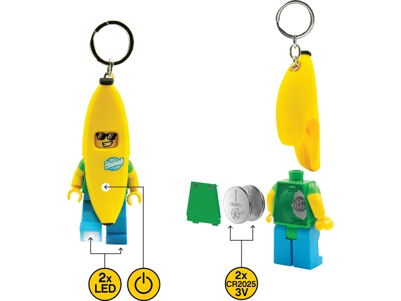 LEGO svítící klíčenka - Banana Guy