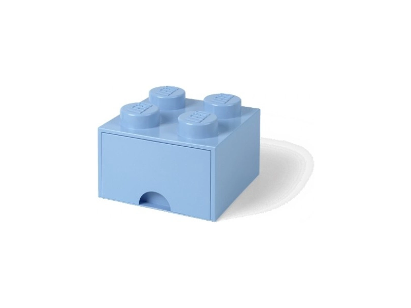 LEGO úložný box s šuplíkem 250x250x180mm - tmavě zelený