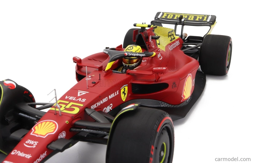 Bbr-models Ferrari F1-75 Team Scuderia Ferrari N 55 1:18, červená