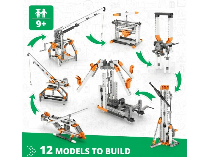 Mechanické prevodovky a šnekové prevodovky Engino Stem