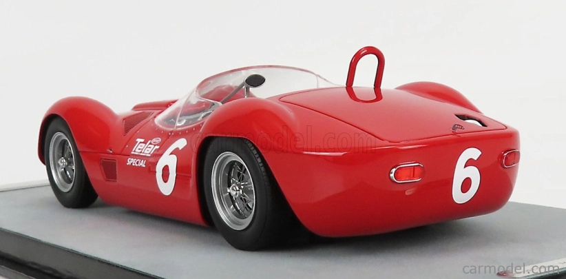 Tecnomodel Maserati Tipo 61 Birdcage N 6 Winner Meadowdale Race 1961 Roger Penske 1:18 Red