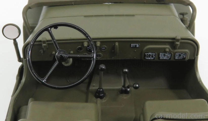 Welly Jeep Willys 1/4 Mb Usa Army Open 1942 1:18 Vojenská zelená