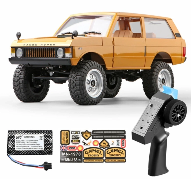 RC auto Range Rover 1970, žlutá