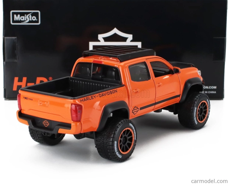 Maisto Toyota Tacoma Trd Pro Pick-up Harley Davidson 2023 1:24 oranžová čierna