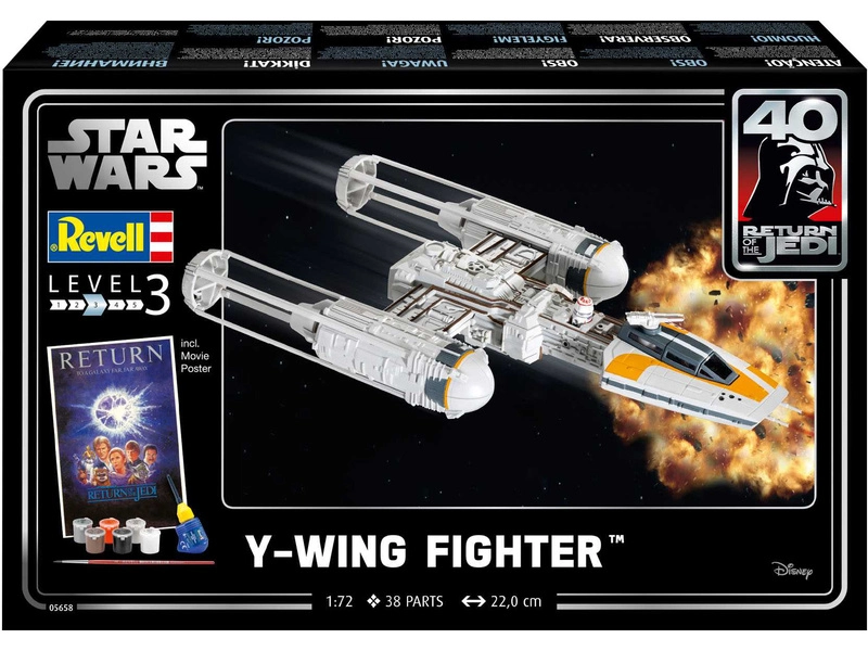 Revell SW Y-wing Fighter (1:72) (darčeková súprava)