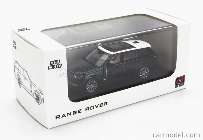 LCD model Land rover Range Rover 2022 1:64 Zelený