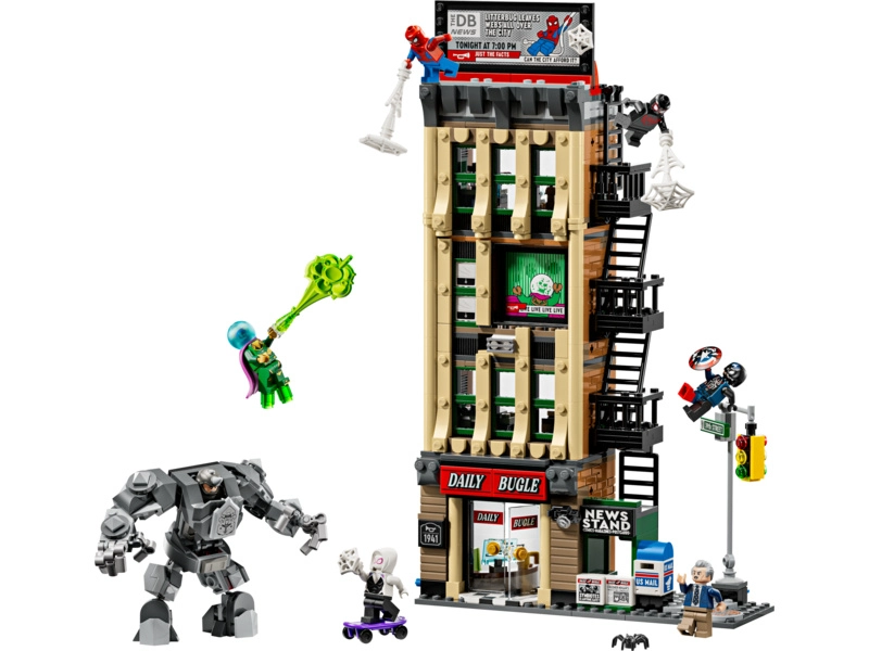 LEGO Marvel - Spider-Man vs. Mysterio: Daily Bugle: Mysteriózny Spider-Man: Mysteriózny Spider-Man: Denný hlásič