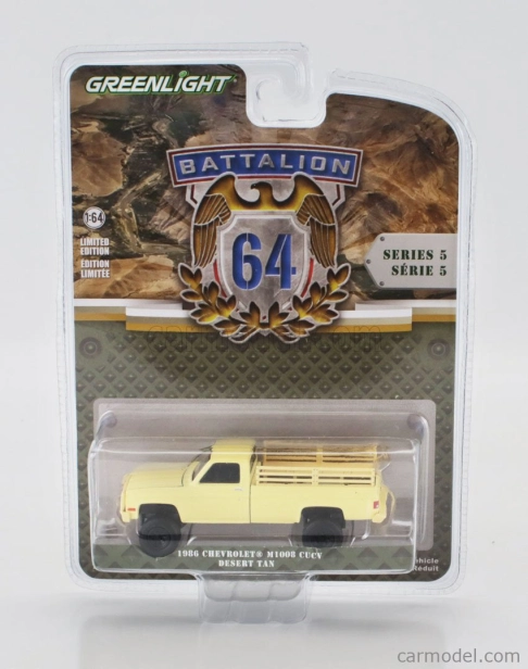 Greenlight Chevrolet M1008 Pick-up Open Cucv Desert Tan 1986 1:64 Vojenský Písek