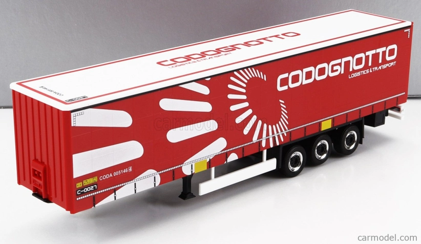 Herpa Trailer Přívěs pro Truck Codognotto Logistic Transports - Rimorchio Telonato 1:87