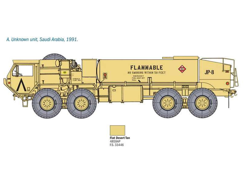 Italeri Oshkosh M978 Fuel Servicing Truck (1:35)