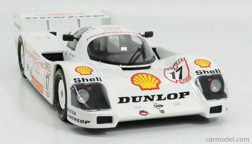 Norev Porsche 962c Dunlop N 17 Supercup 1987 H.j.stuck 1:18 Bílá