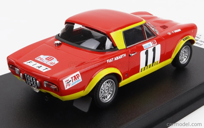 Trofeu Fiat 124 Abarth N 11 Rally Tap 1974 S.barbasio - P.sodano 1:43 Červená Žlutá