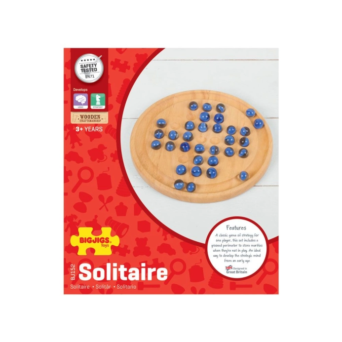 Bigjigs Toys Dřevěný solitér - poškozený obal