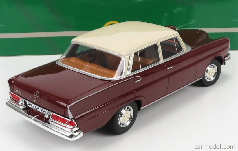 Modely v mierke Cult-scale Mercedes benz 220se (w111) 1959 1:18 Red White