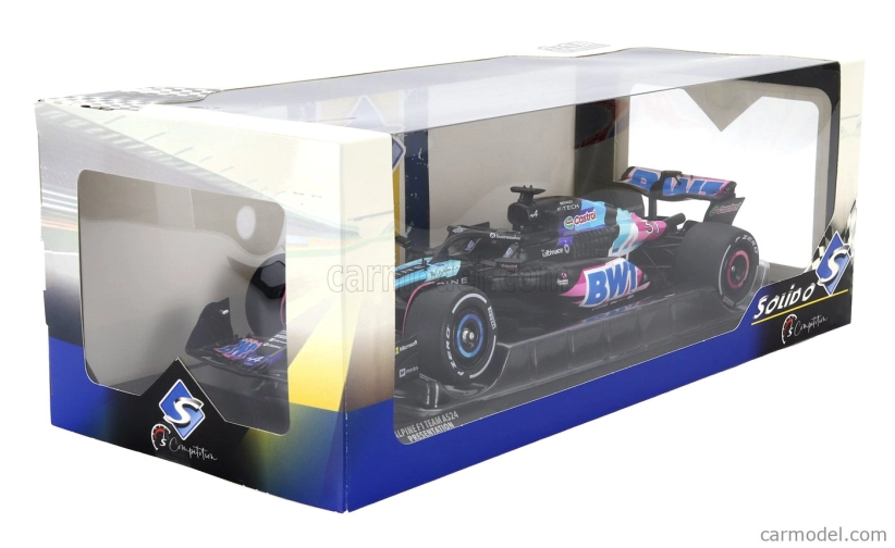 Solido Alpine F1  A524 Team Bwt Alpine N 31 Presentation Season 2024 Esteban Ocon 1:18 Černá Modrá Růžová