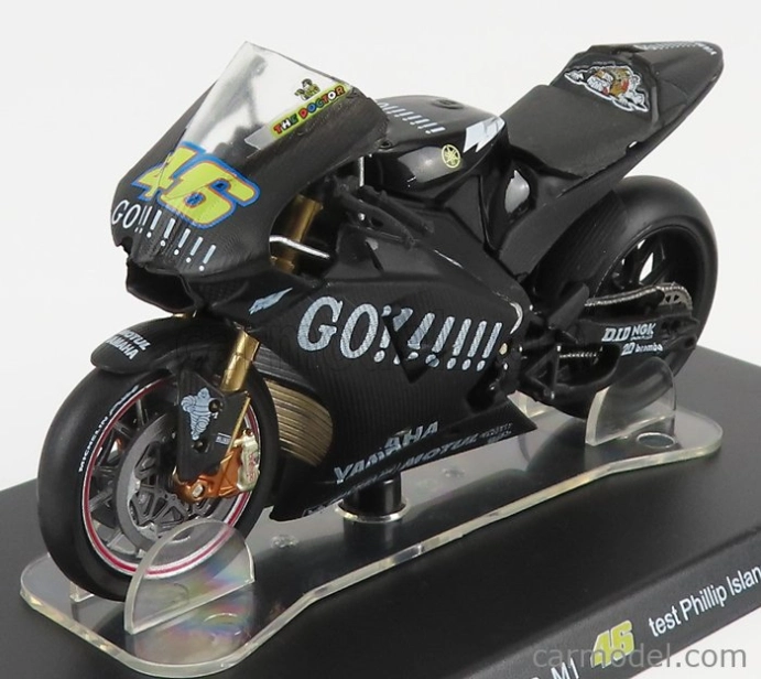Edicola Yamaha Yzr-m1 Team Gouloises N 46 Majster sveta Test Phillip Island Motogp 2004 Valentino Rossi 1:18 Čierna