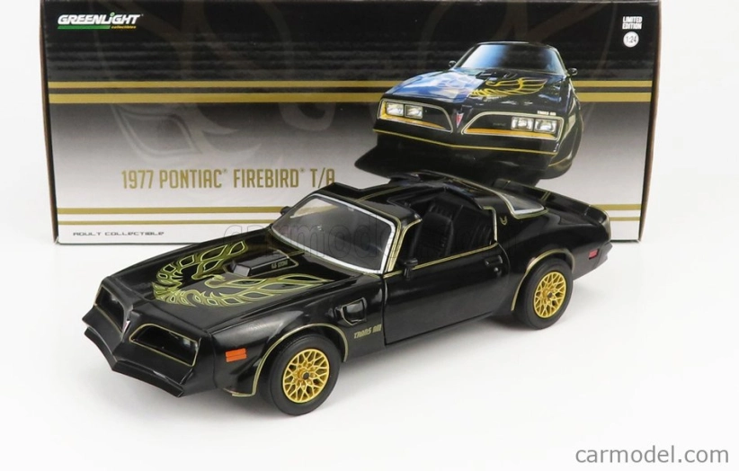 Greenlight Pontiac Firebird Trans-am 1977 1:24 čierna zlatá