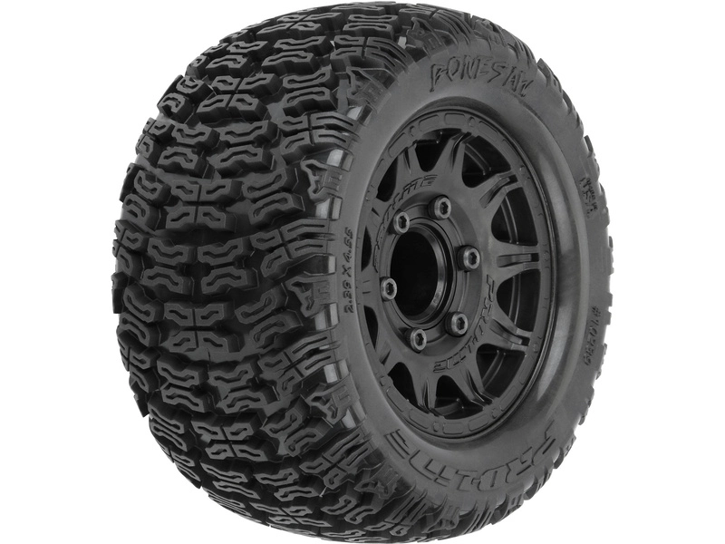Pro-Line kolo s pneu 1:10 Bonesaw 2.8", H12/H14 disk černý (2)