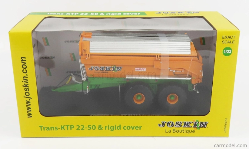 Universal hobbies Joskin Silo-cargo Transktp 22/50 Uzavretý príves pre traktor 2004 1:32 Oranžová strieborno-zelená